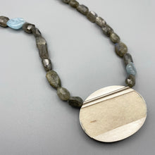 Load image into Gallery viewer, Large Inverness Coastline Necklace - Labradorite & Aquamarine