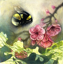 Load image into Gallery viewer, Bumblebee on Spring Blossom