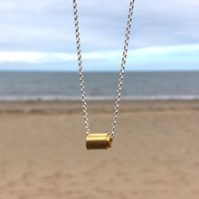 Load image into Gallery viewer, Rolled Wave Pendant - Gold Plated Silver