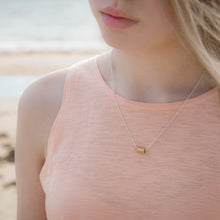 Load image into Gallery viewer, Rolled Wave Pendant - Gold Plated Silver