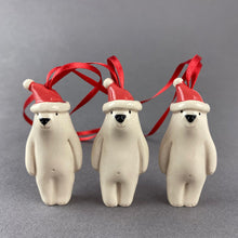 Load image into Gallery viewer, Santa Hat Bear Decoration