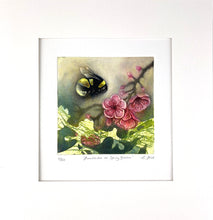Load image into Gallery viewer, Bumblebee on Spring Blossom