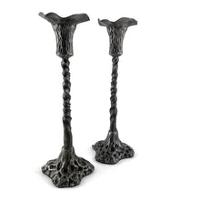Load image into Gallery viewer, Pair of Tall Twisted Candlesticks