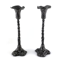 Load image into Gallery viewer, Pair of Tall Twisted Candlesticks