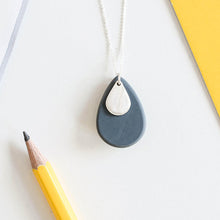 Load image into Gallery viewer, Grey Pebble Pendant
