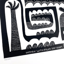 Load image into Gallery viewer, Woman in Polka Dot Skirt