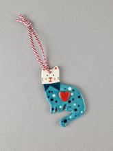 Load image into Gallery viewer, Cat Decoration - Blue
