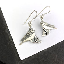 Load image into Gallery viewer, Blue Tit Earrings
