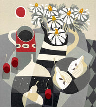 Load image into Gallery viewer, Cherries &amp; Striped Jug
