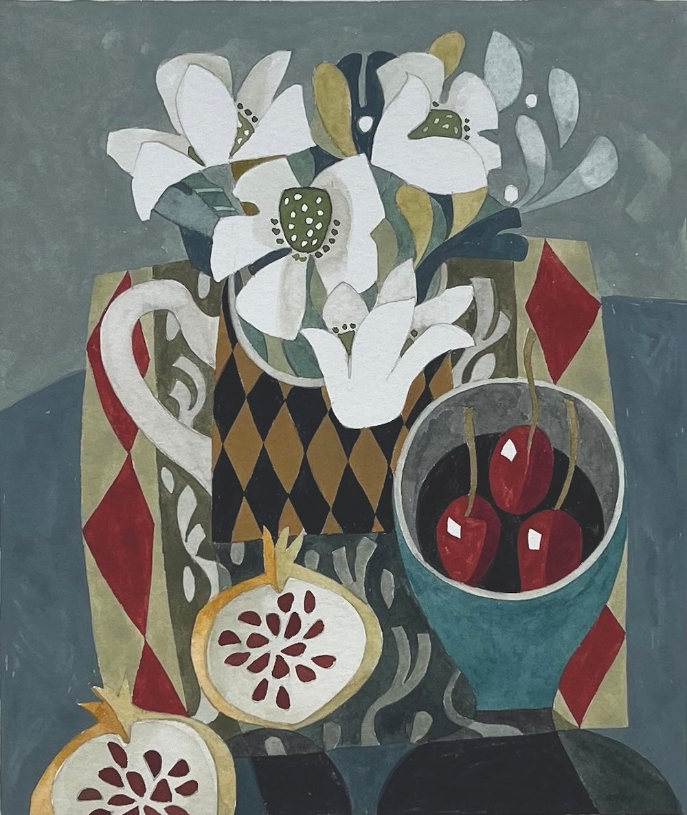 Cherries and Pomegranate