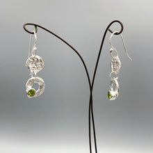 Load image into Gallery viewer, Circle &amp; Void Peridot Earrings
