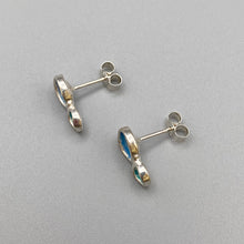 Load image into Gallery viewer, Flourish Double Bud Studs - Blue
