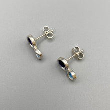 Load image into Gallery viewer, Flourish Double Bud Studs - Cobalt Blue
