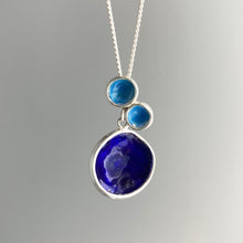 Load image into Gallery viewer, Flourish Mixed Bud Pendant - Dark Cobalt
