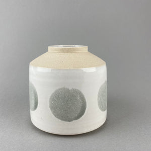 Grey Spot Mini Vase