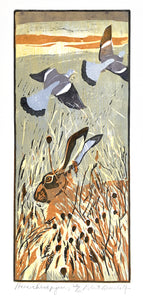 Hare & Woodpigeons