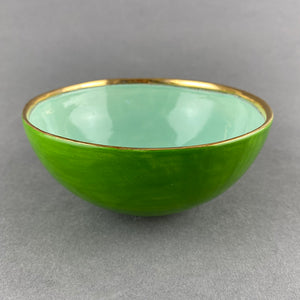 Small Bowl with Heart - Turquoise / Green