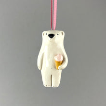 Load image into Gallery viewer, Bear with Strawberry Ice Cream Decoration
