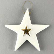 Load image into Gallery viewer, Star with Star Decoration - Cream

