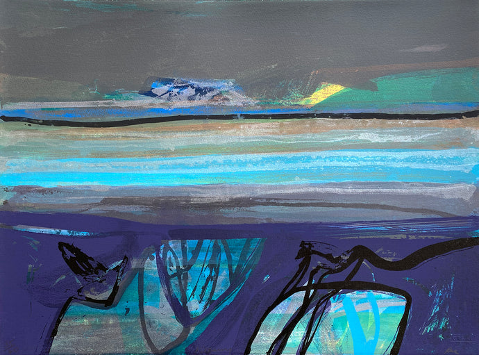 Barbara Rae Triptych Graal Press - Barbara Rae – Castle Gallery