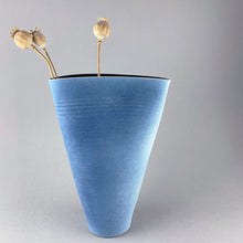 Load image into Gallery viewer, Large Folded Vase - Blue Grey
