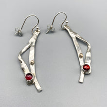 Load image into Gallery viewer, Seascape Garnet Earrings
