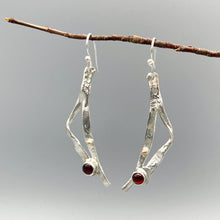 Load image into Gallery viewer, Seascape Garnet Earrings

