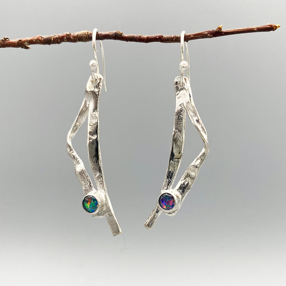 Seascape Opal Earrings