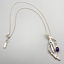 Load image into Gallery viewer, Seascape Amethyst &amp; Topaz Pendant
