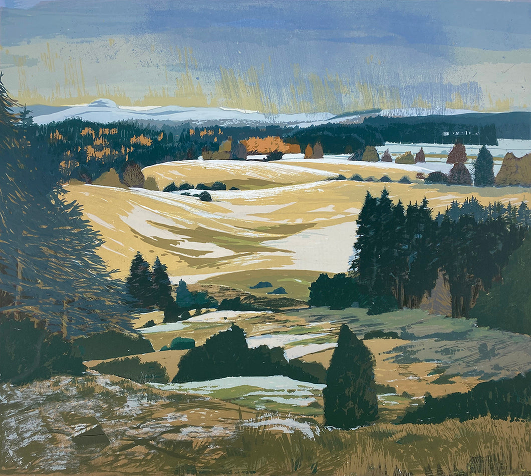 Snow Lying on Higher Ground