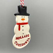 Load image into Gallery viewer, Snowman Decoration (Gaelic)
