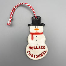 Load image into Gallery viewer, Snowman Decoration (Gaelic)
