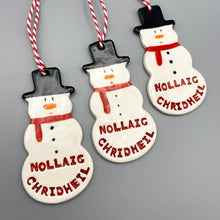 Load image into Gallery viewer, Snowman Decoration (Gaelic)
