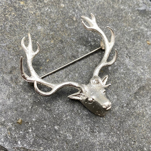 Stag Head Brooch