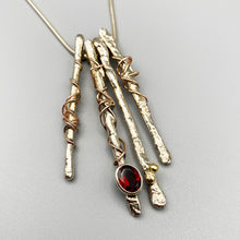 Load image into Gallery viewer, Twaffa Garnet Drop Necklace
