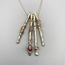 Load image into Gallery viewer, Twaffa Garnet Drop Necklace

