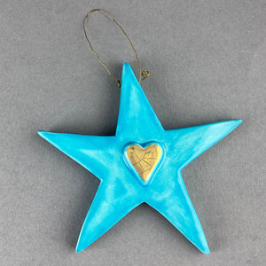 Star with Heart Decoration - Various Designs