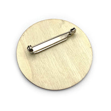 Load image into Gallery viewer, Linocut Brooch - Face
