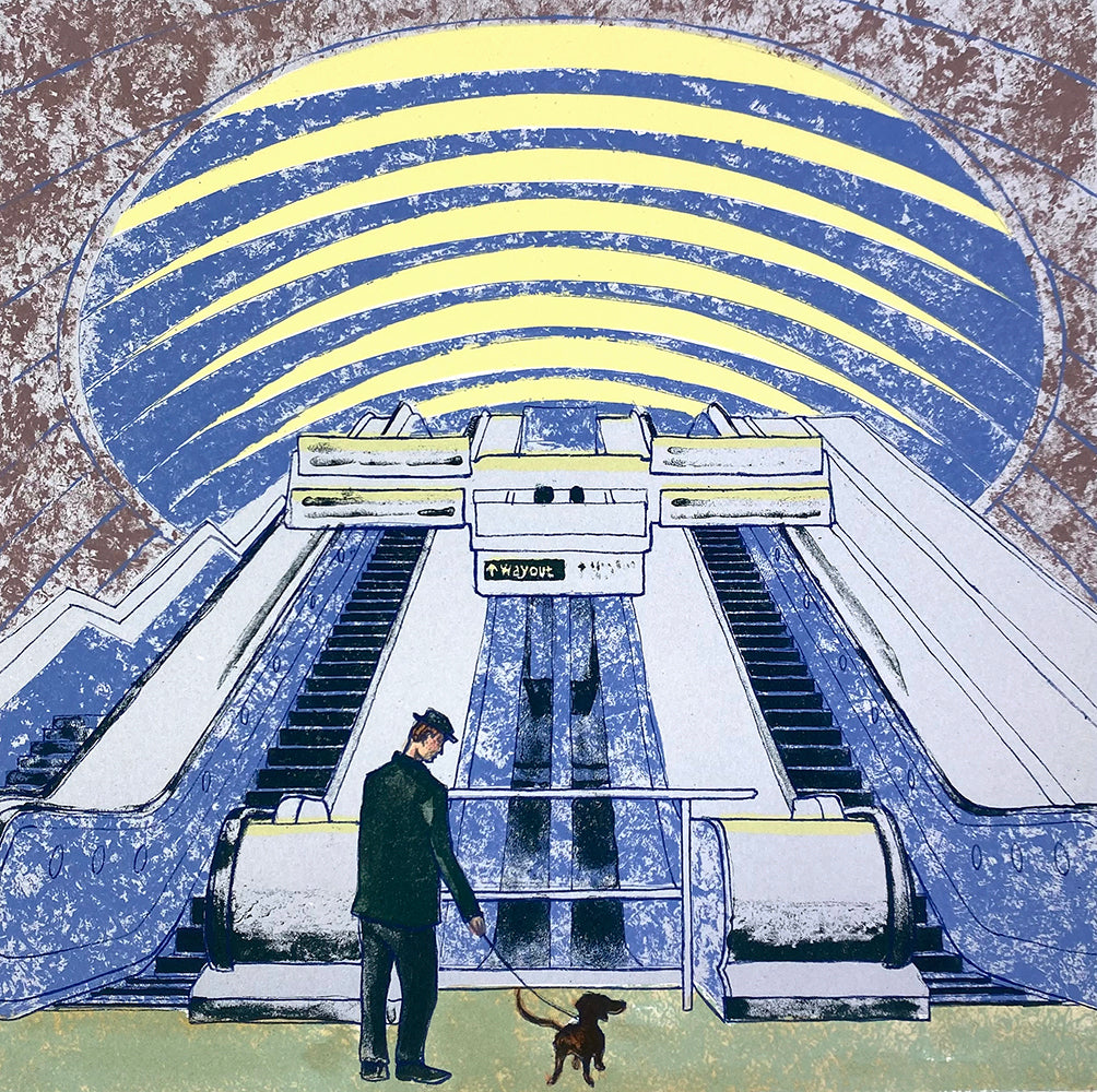 Wes Anderson's Dog - Canary Wharf