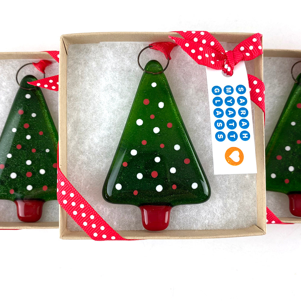 Tree in Gift Box - Dots