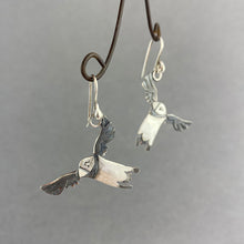 Load image into Gallery viewer, Flying Puffin Earrings

