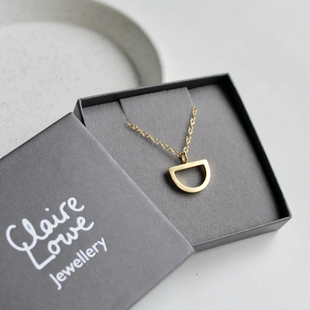 Arc Open Pendant - Gold Plate