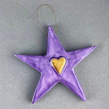 Load image into Gallery viewer, Star with Heart Decoration - Various Designs
