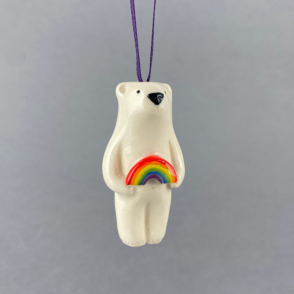 Bear with Rainbow Decoration