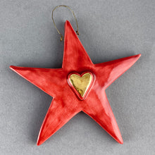 Load image into Gallery viewer, Star with Heart Decoration - Various Designs
