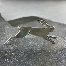Load image into Gallery viewer, Running Hare Brooch
