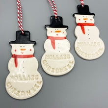 Load image into Gallery viewer, Snowman Decoration (Gaelic)

