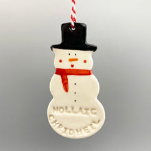 Load image into Gallery viewer, Snowman Decoration (Gaelic)
