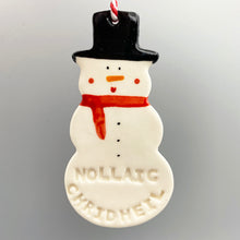 Load image into Gallery viewer, Snowman Decoration (Gaelic)
