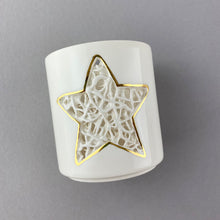 Load image into Gallery viewer, Tangled Star T-Light Holder - Gold Lustre
